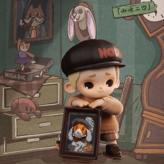 Фигурка 'Портретист' из серии NOOK In Vintage Store Blind Box в виде мальчика с картиной